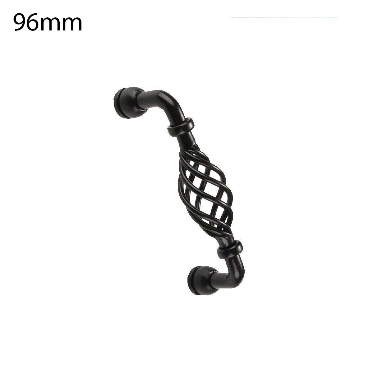 Modern Kitchen Cabinet - Drawer Pulls & Door Furniture Handles in Black ~1330-6