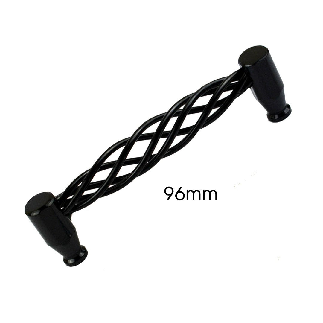 Modern Kitchen Cabinet - Drawer Pulls & Door Furniture Handles in Black ~1330-8