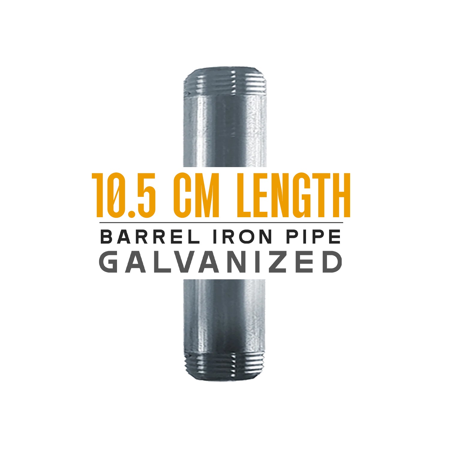 10.5cm ¾ BSP Galvanized MALLEABLE Tubing Iron threaded Pipe Fittings ~1162
