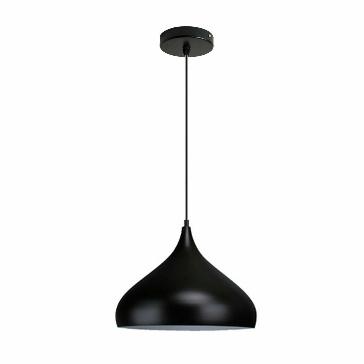 Industrial Black Ceiling Pendant Light Metal Shade | 95cm Adjustable Cable ~1354-7