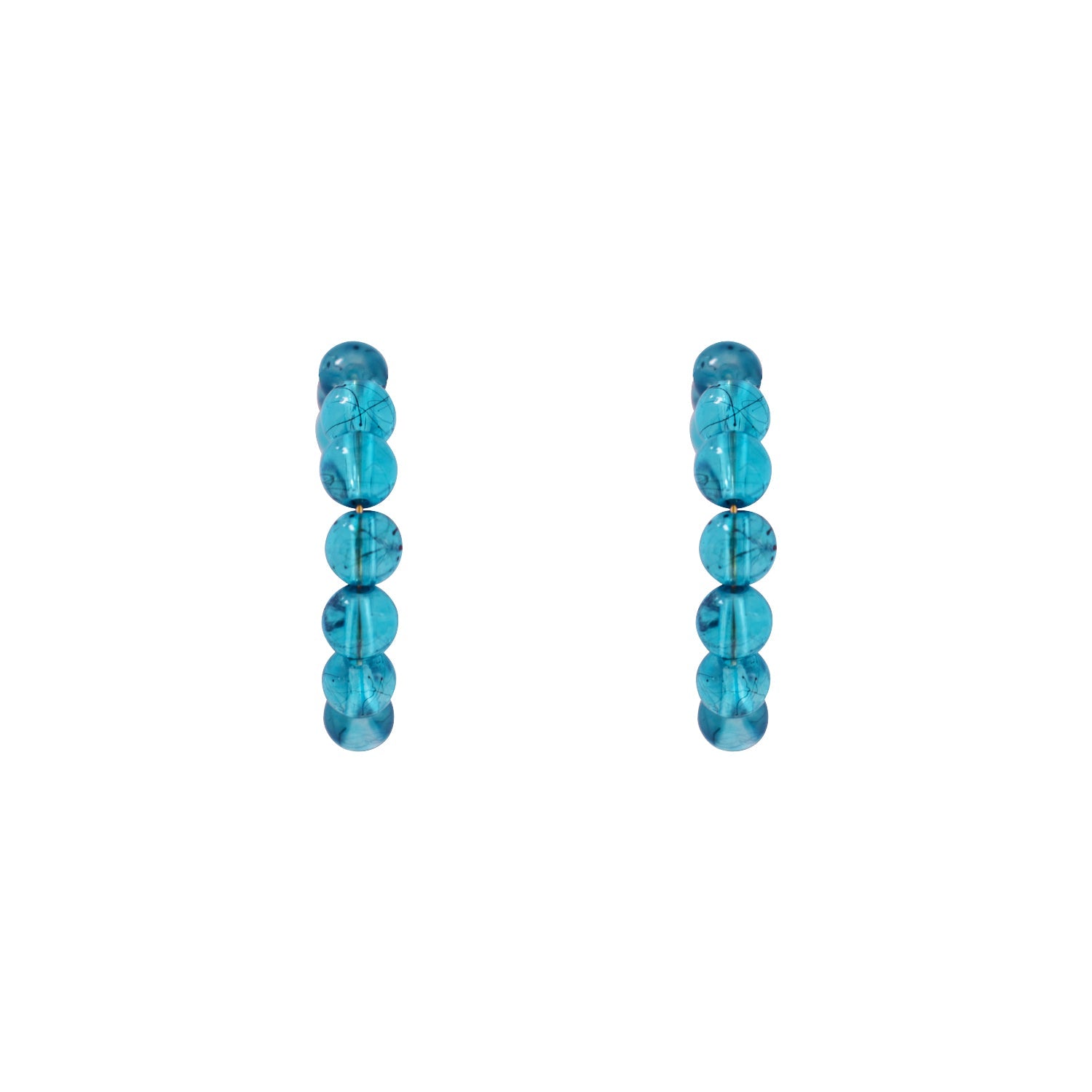 Blue bubblegum hoop earrings, statement accessories, playful earrings | by lovedbynlanla-2