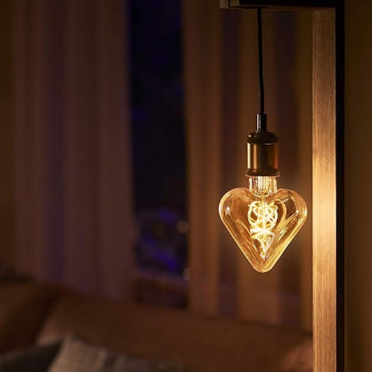 E27 Heart-Shaped 4W LED Filament Bulb ~1044-0