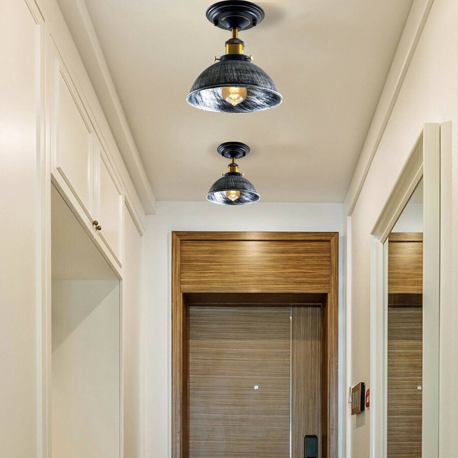 Industrial Ceiling lights Flush Mount Dome Shade~1234-0