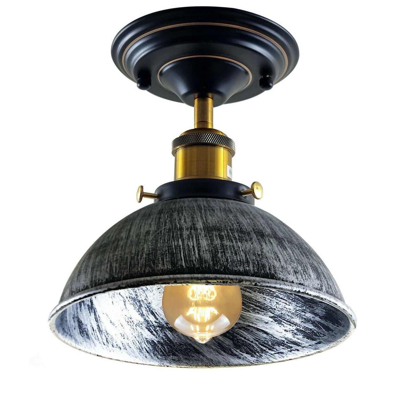 Industrial Ceiling lights Flush Mount Dome Shade~1234-6
