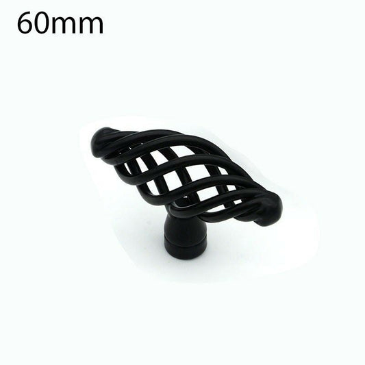 Modern Kitchen Cabinet - Drawer Pulls & Door Furniture Handles in Black ~1330-10