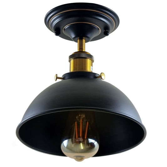 Industrial Ceiling lights Flush Mount Dome Shade~1234-10