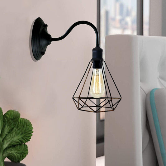 Modern Industrial  Vintage Indoor Brushed Copper colour Wall Light Lamp Fitting Fixture E27 Holder UK~3674-0