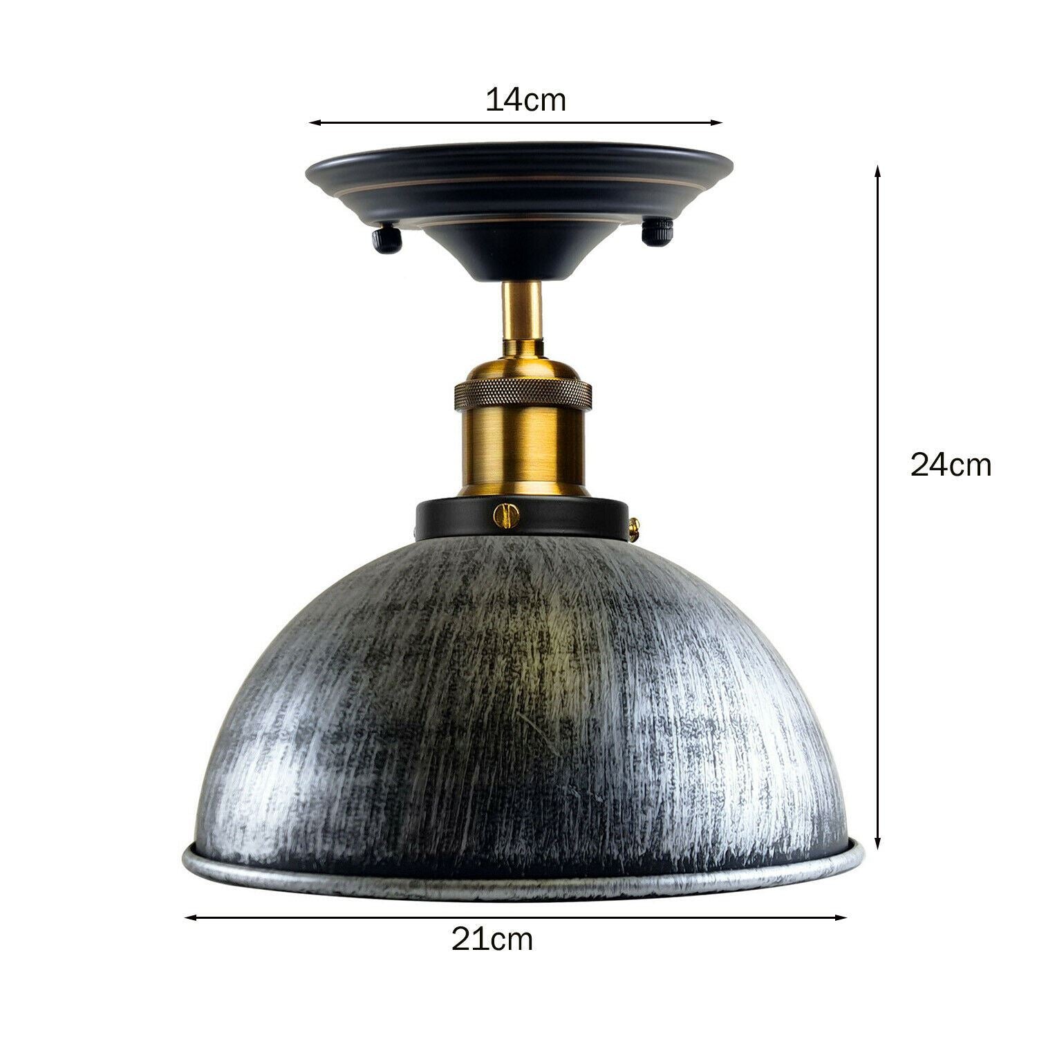 Industrial Ceiling lights Flush Mount Dome Shade~1234