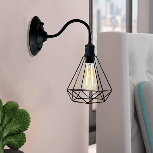 Modern Industrial Vintage Indoor Brushed Copper colour Wall Light Lamp Fitting Fixture E27 Holder UK~3674