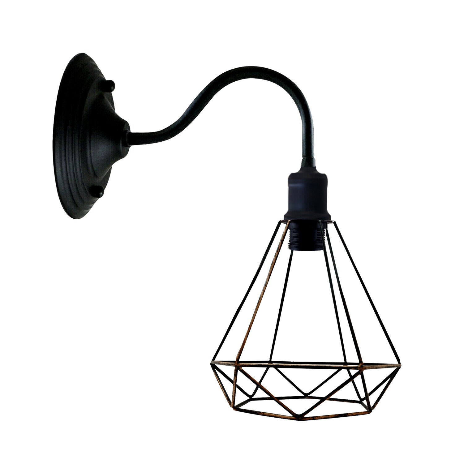 Modern Industrial Vintage Indoor Brushed Copper colour Wall Light Lamp Fitting Fixture E27 Holder UK~3674